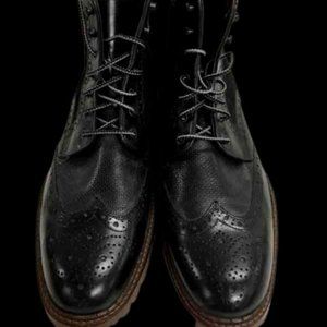 Johnston & Murphy GARRISON Full Grain Leather Boots - Sz. 10.5